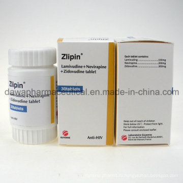 Zlipin Эпивир + Вирамун Ретровир таблетки лечения ВИЧ